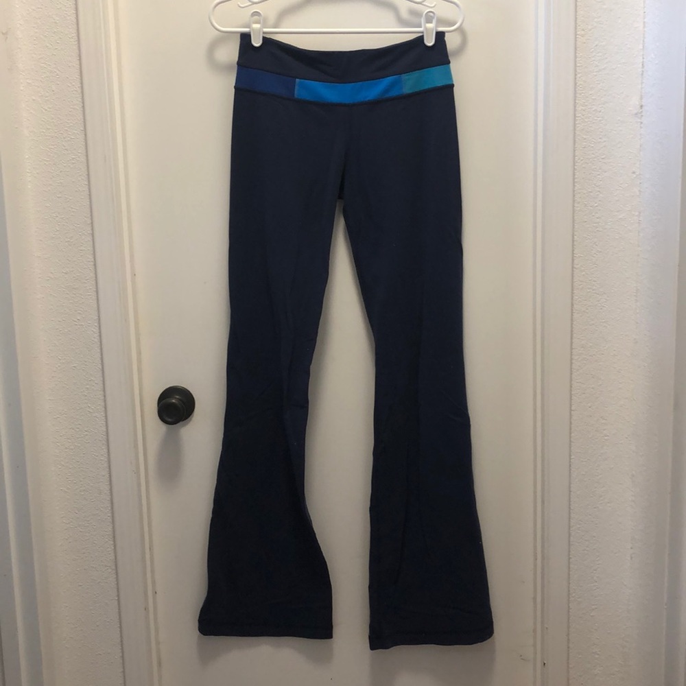 Lulu Lemon wide leg leggings Navy